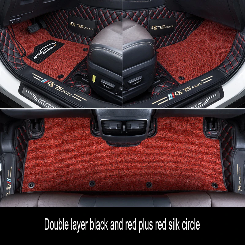 

Custom Leather Car Floor Mats For Peugeot 3008 GT 208 RCZ E-308 508 408 Rifter 5008 207 CC Traveler Car Carpets Covers Styling C