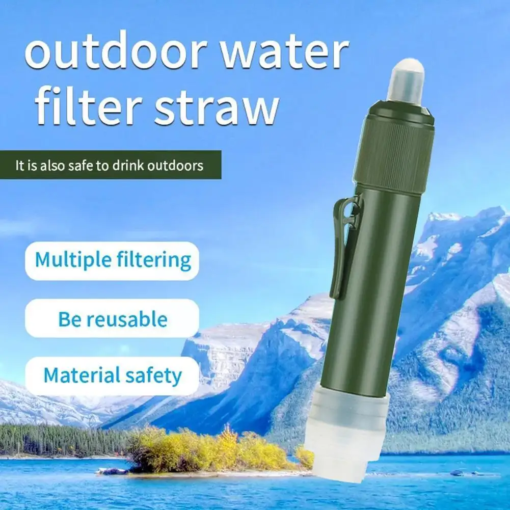 

Portable Water Purifier Survival Equipment Carbon Fiber Water Purification Suitable For Hiking Camping Travel Emergency Equ D9F6