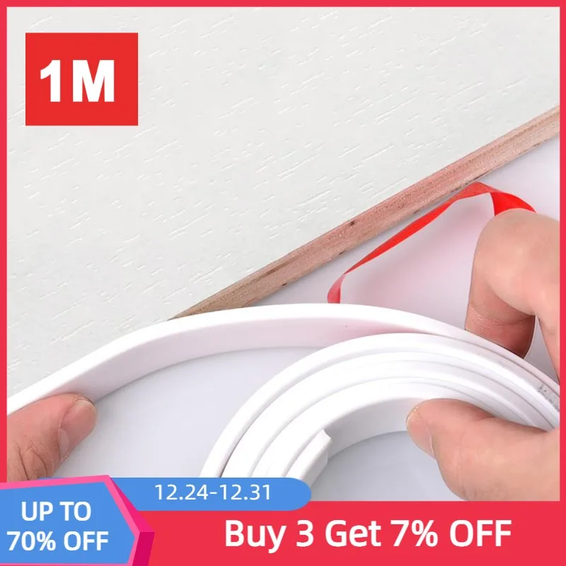 

1M Self Adhesive U Shaped Furniture Edge Guard Banding Strip PVC Protector Trim Sealing Tape for Labelling Cabinet Protection