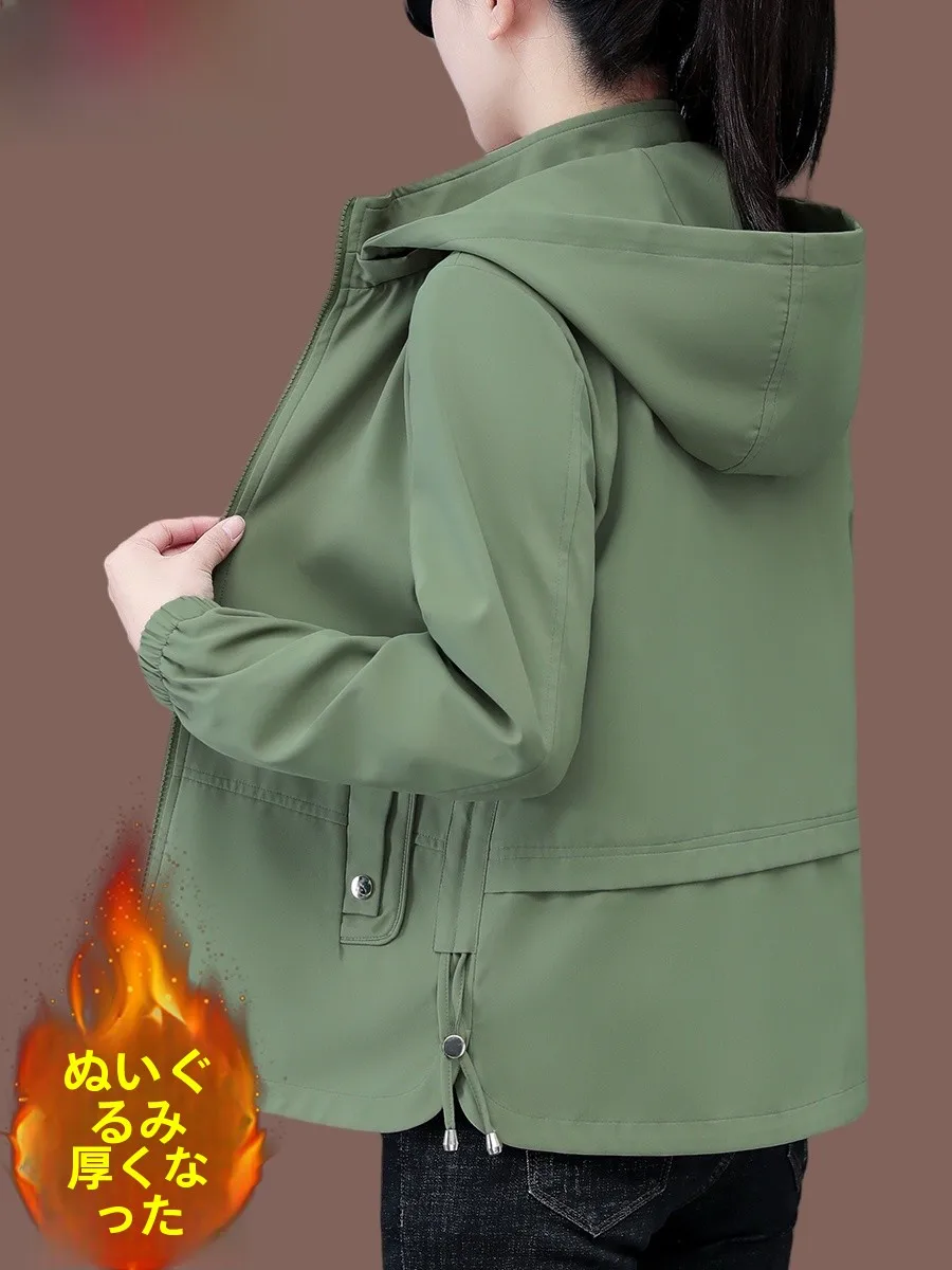 Высококачественное короткое пальто на флисовой подкладке Дятел женское