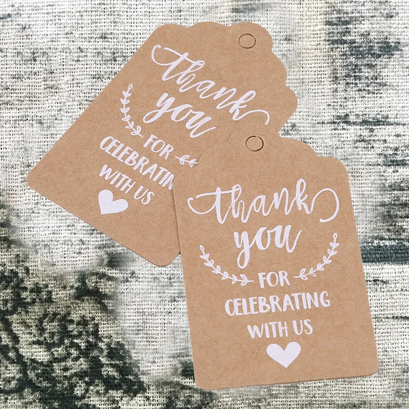 

50Pcs/pack Vintage White Lace Printed Kraft Paper Gift Cards Wedding Party Invitation Tag Card Decoration