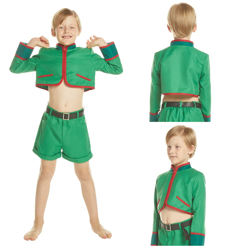 Hunter x Hunter Gon Freecss Cosplay Costume Kids Children Top Pants Outfits Halloween Carnival Suit