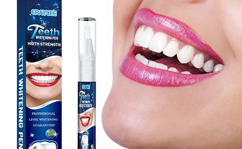 

Teeth Whitener Teeth Stain Remover Mint Flavor Teeth Whiten Applicator Fast & Effective Teeth Brightening Color For Smoking