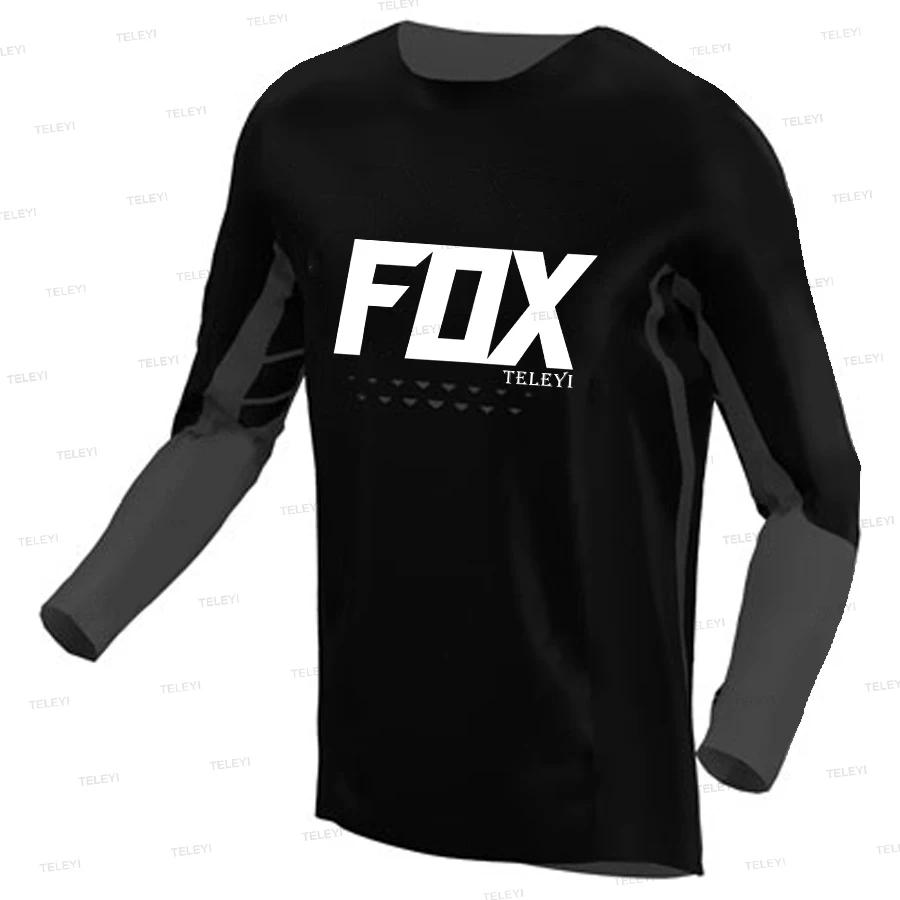 

2023 Men Downhill Jerseys short fox teleyi Mountain Bike MTB Shirts Offroad DH Motorcycle Jersey Motocross Sportwear Racing Bike