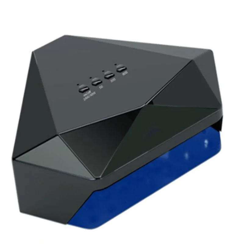 

New Nail Lamp 48W Diamond Shaped UV LED Curing Polish Lights 30 LED Nail Dryer Timers Auto Sensor Nail Manicure Pedicure Kit