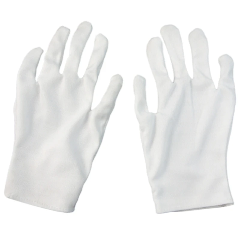 

Man Spring Summer Cotton Gloves Men White Etiquette Thin Stretch Gloves Magician Dance Tight White Jewelry Gloves