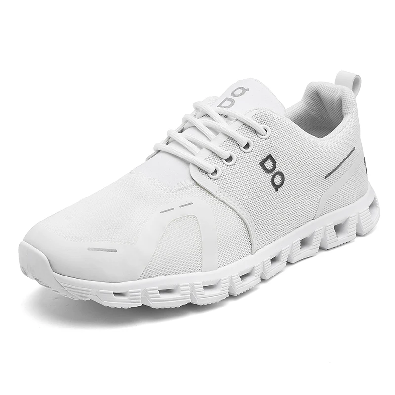 Men's Running Shoes Lace Up Men's Shock Absorbing Sports Shoes Lightweight and Comfortable Mesh Breathable Walking Sports Shoes