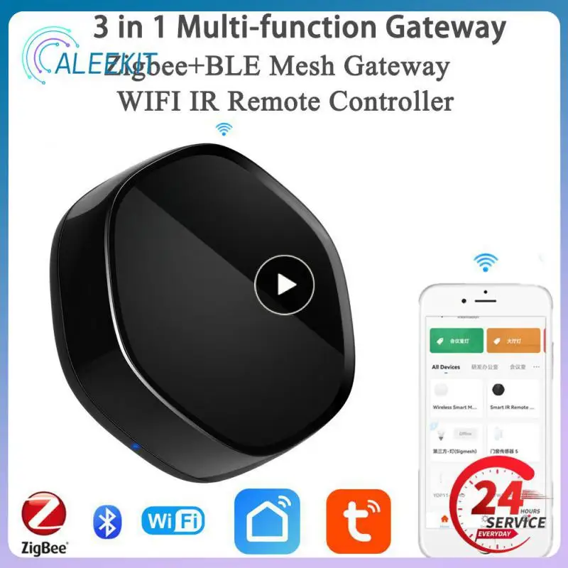 

1/2/3PCS 38khz Ir Remote Controller Foldable Work With Alexa Google Home Gateway Hub Tuya Wireless Tuya Zigbee