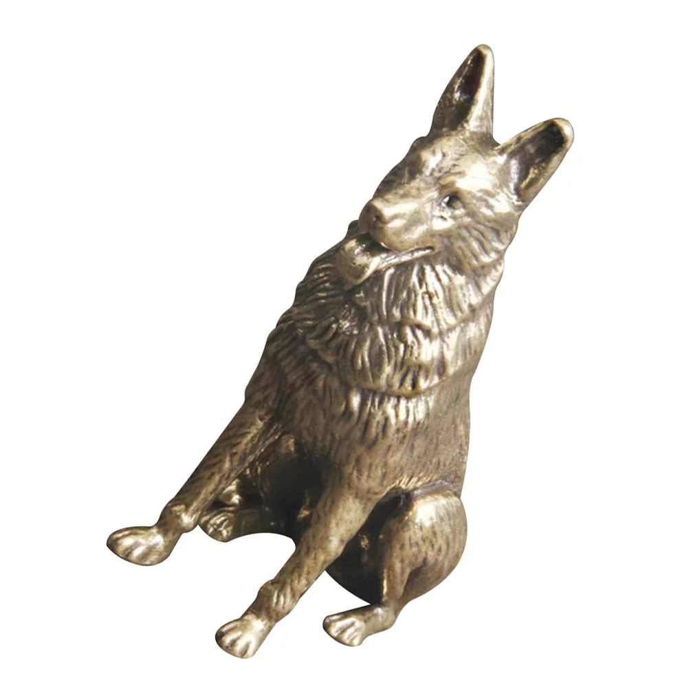 

Brass Hound Craft Decoration Home Decor Retro Animals Ornament (Golden)