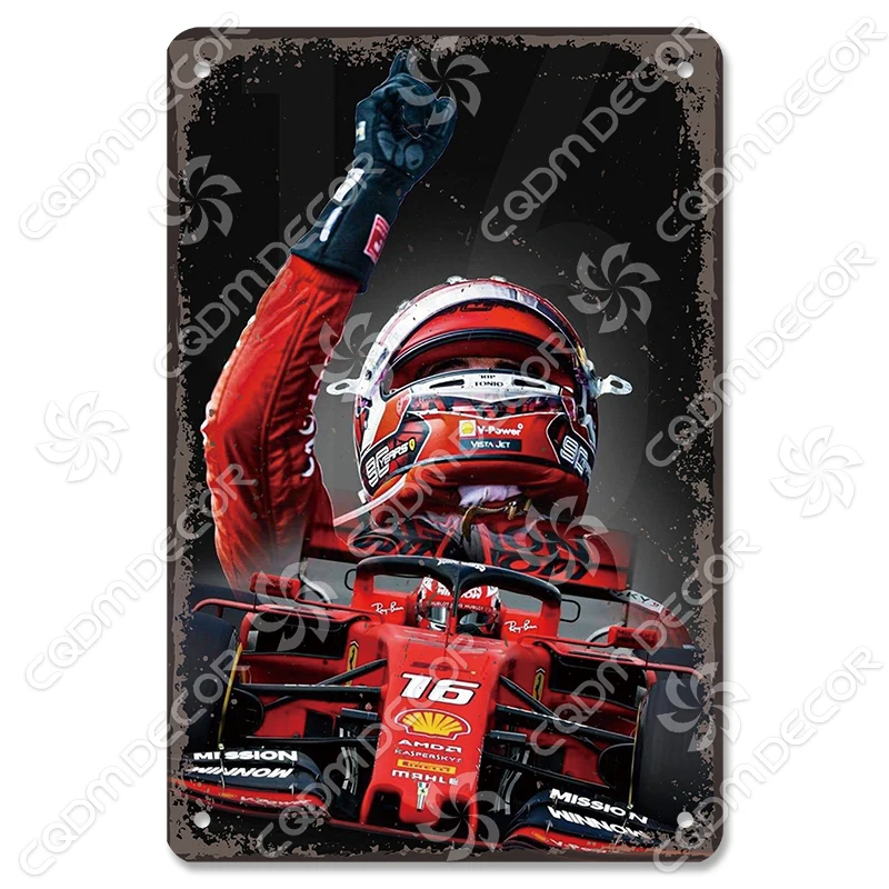 

Металлический плакат F1 Racer CQDM DECOR 20x30 см