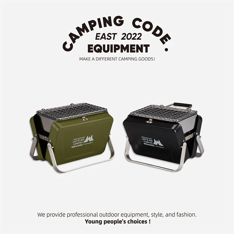 Мини-гриль для барбекю портативный складной съемный ручной гриль кемпинг на