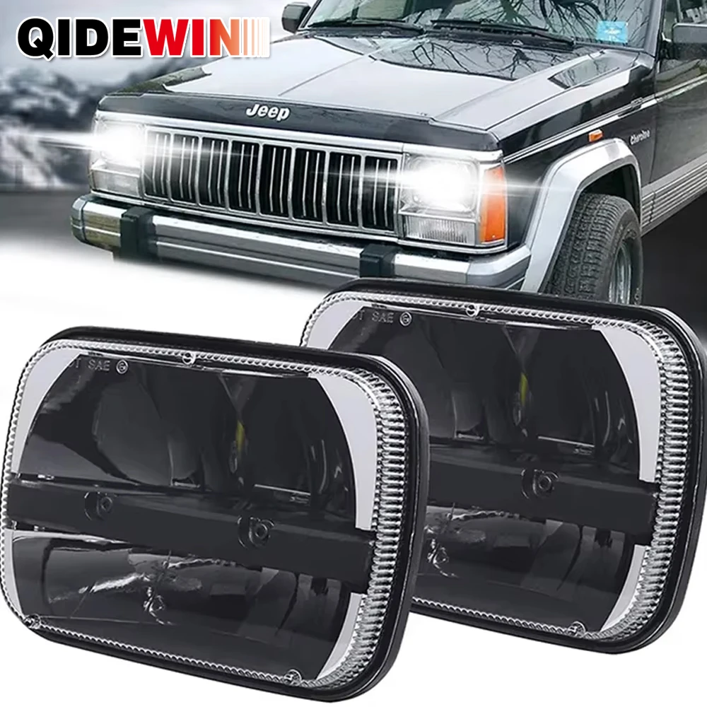 5x7 7x6 дюймов квадратная фотолампа с поворотным сигналом дальний/ближний свет