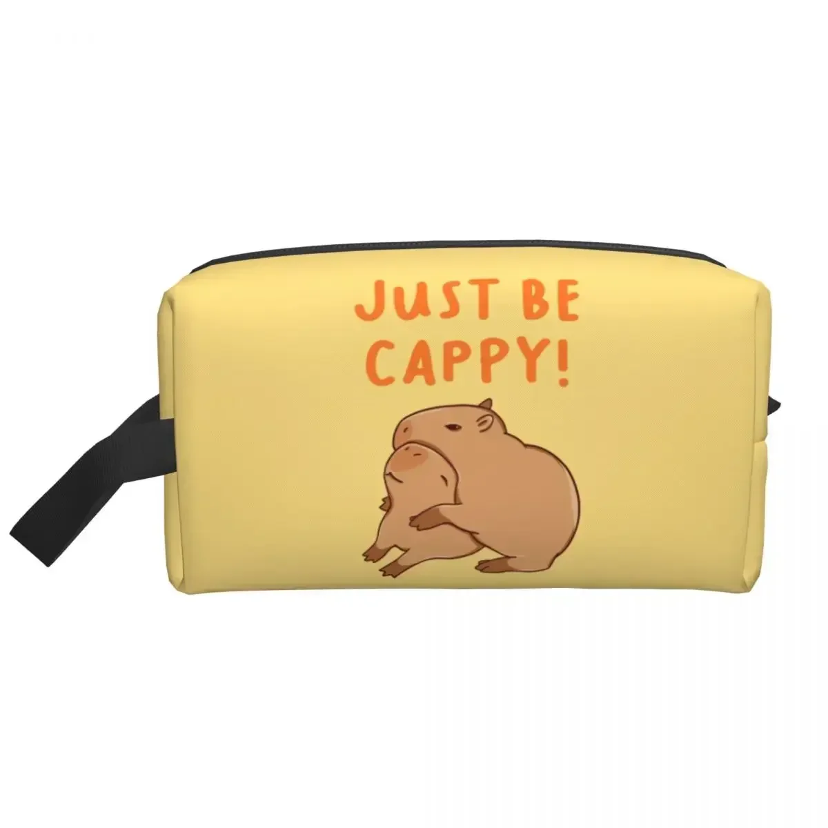 Женская косметичка с надписью Just Be Cappy And Hug