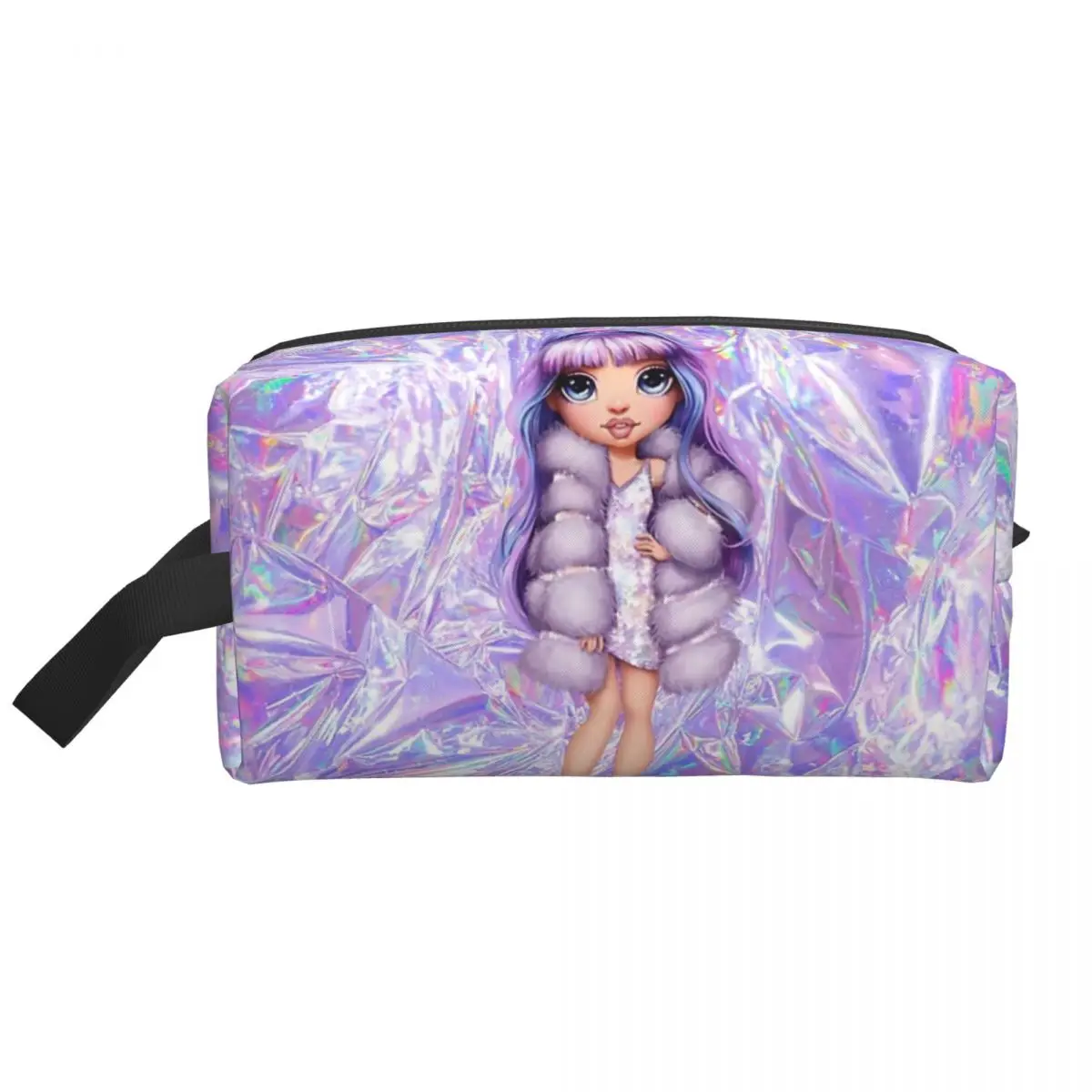 Радужная Высокая фиолетовая ива с фиолетовой алюминиевой косметичкой Женская