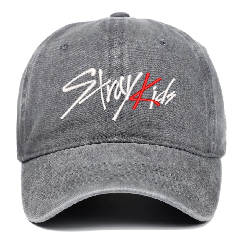 Фото Новая модная бейсболка SKZOO Stray Kids Wolf Chan Jiniret с вышивкой, персонализированная, для улицы, с защитой от солнца, кепка-уточка №2