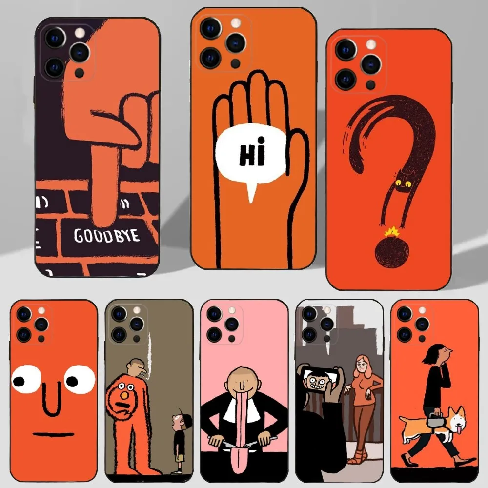 Чехол для телефона J-Jean Art Jullien iPhone 16 15 14 13 12 11 Plus Pro Max XS X XR SE Mini 8 7 мягкий силиконовый