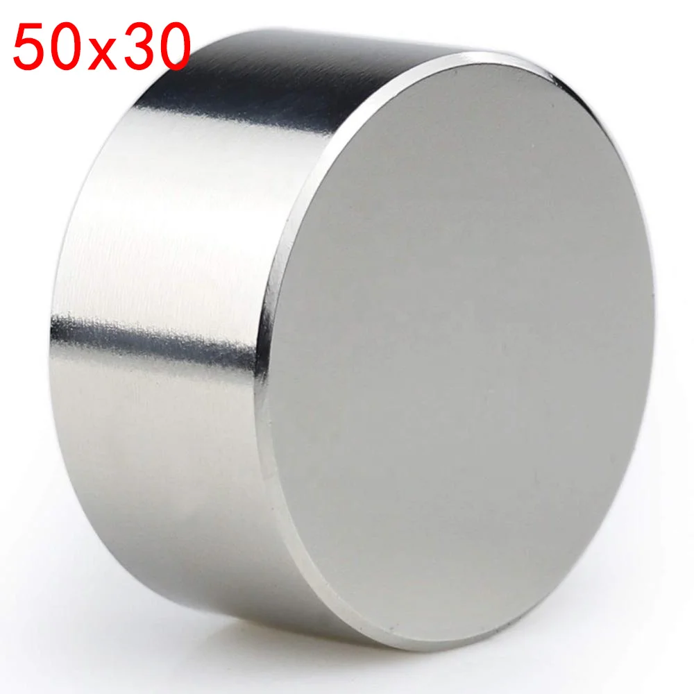 

1PC N52 Neodymium Magnet 50x30MM Super Strong Powerful Round Block Rare Earth Magnets 40x20MM Magnetic Imanes
