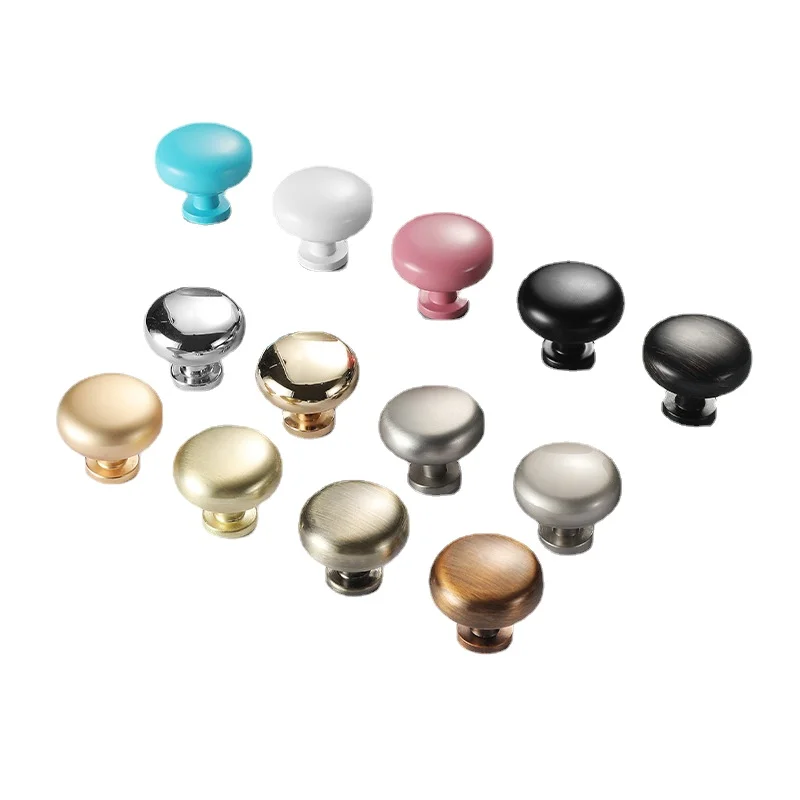 

Zinc Alloy Colorful Cabinet Knobs and Handles Furniture Handles Drawer Knobs American Style Round Kitchen Knobs Cabinet Pulls