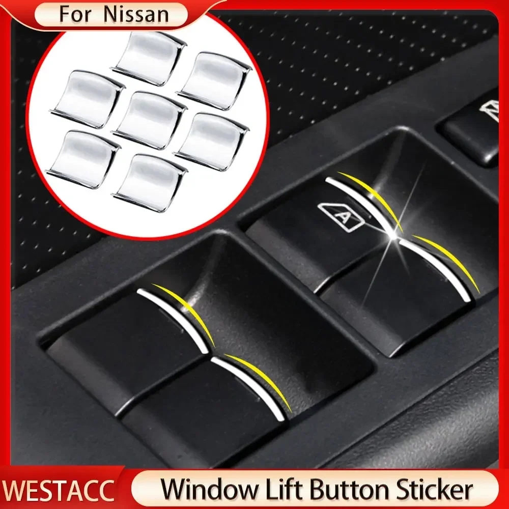 

Наклейка на окно автомобиля с блестками для Nissan Xtrail Quest Altima March Note Rogue Dayz Murano Pathfinder Armada, аксессуары