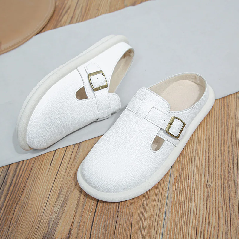 

Women Flats Slippers Fashion Summer Mules Shoes New Trend Casual Dress Sandals 2023 Slingback Flipflops Beach Soft Women Slides