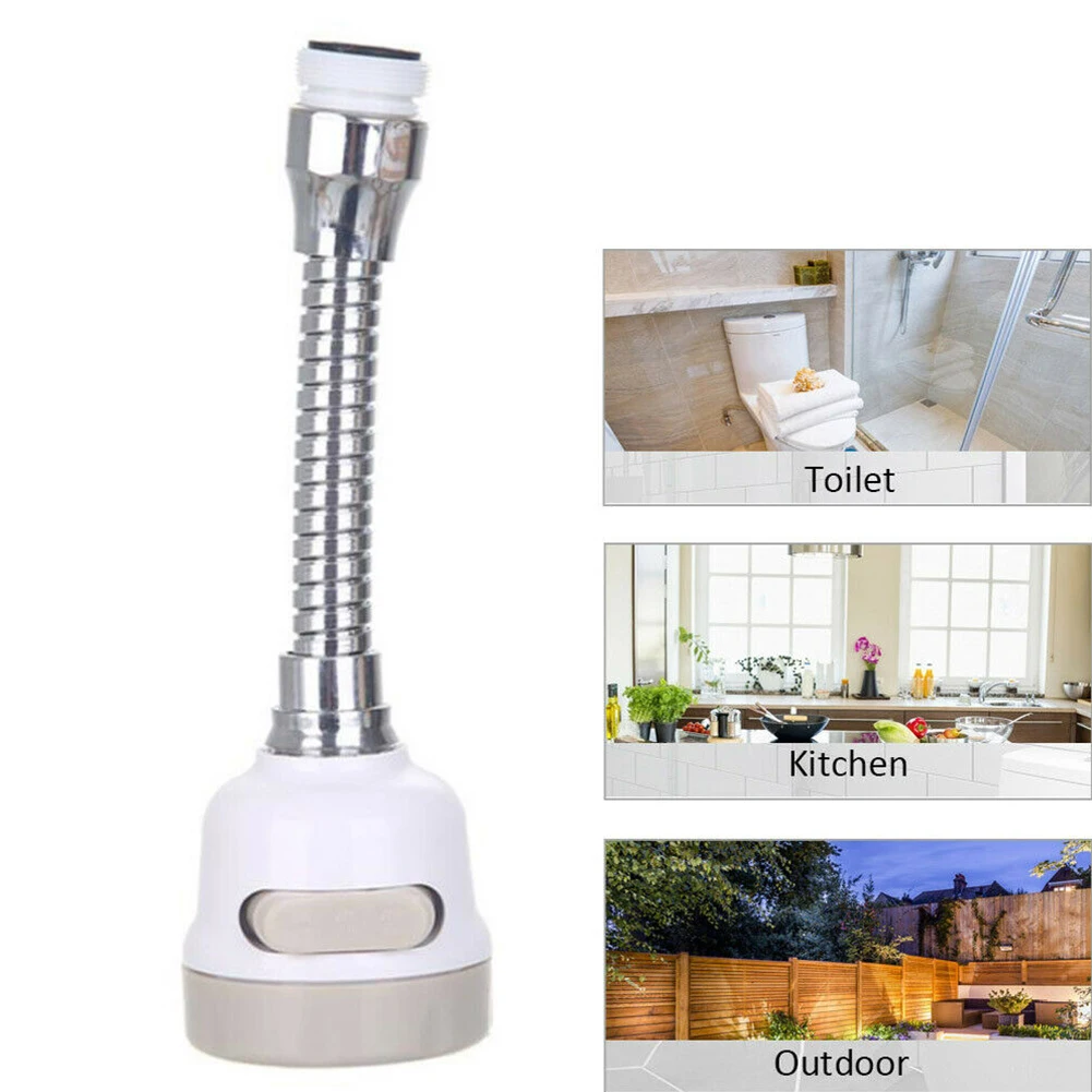 

360° Rotation Flexible Faucet Extender Spray Anti-Splash Swivel Tap Kitchen Sink Aerator Faucet Filter Adapter Bathroom Acces