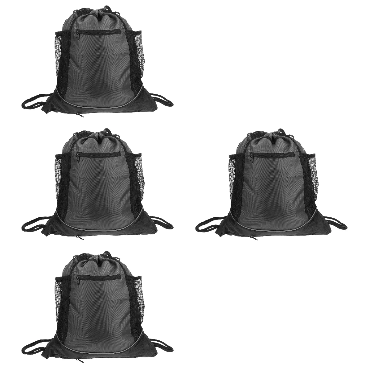 

4 Pack Sports Backpacks Car Stylish Football Bag Storage Holder Portable Basketball 47x41cm Volleyball Polyester