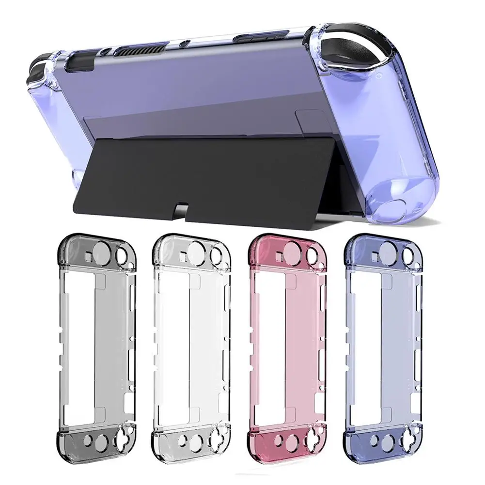 

For Nintendo Switch Oled Protective Case Crystal Transparent ABS Hard Shell Clear Cover For Switch OLED Console Accessories
