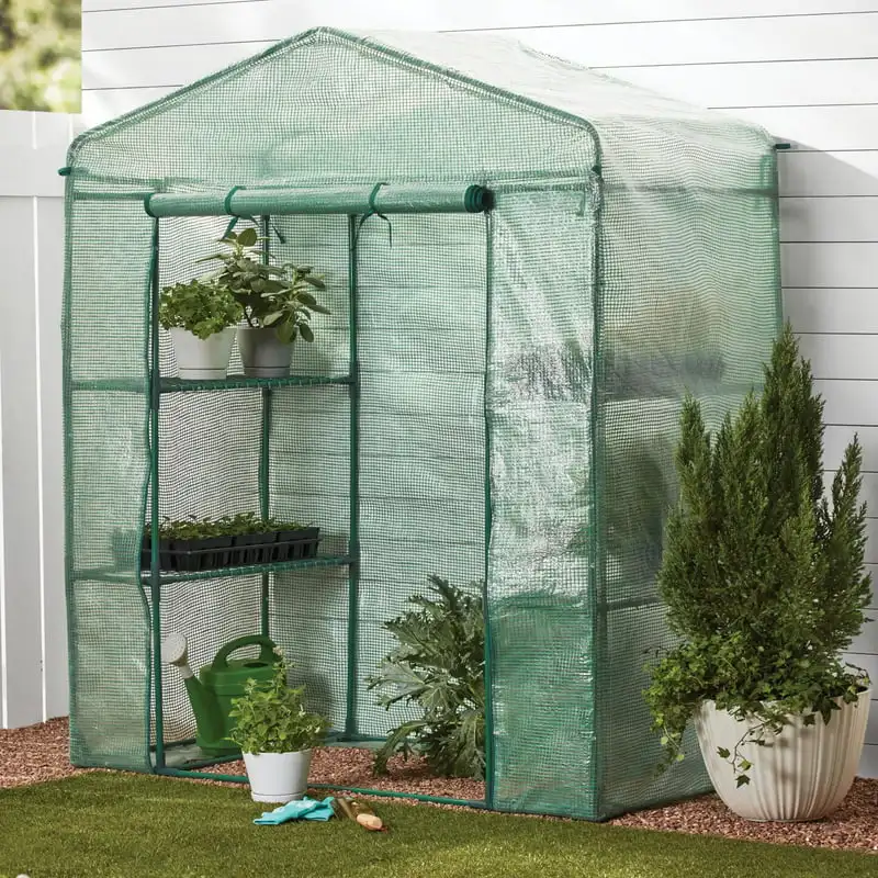 

Greenhouse ,PE Green Cover ,2x4 ft Greenhouse frame Greenhouse clips Hydroponics tower system Garden stuff Hogar y jardín Jardi
