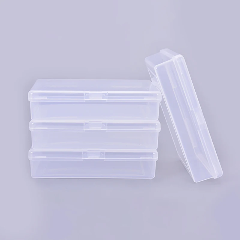 

4 Pcs 10*7cm Transparent Plastic Boxes For Playing Cards