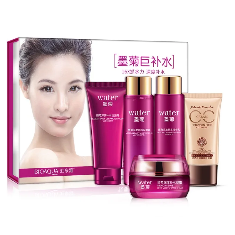 

5pcs Skin Care Sets Face Cream Cleanser Toner Moisturizer Eye Cream Kit Cosmetics skincare Gift Set Skin Care Products