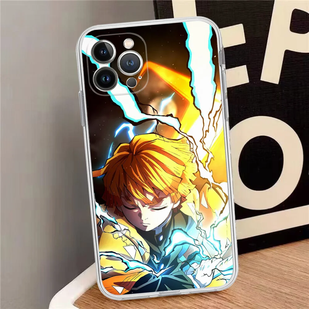 Zenitsu Agatsuma Phone Case Silicone Soft For Iphone 15 14 13 12 11 Pro Mini XS MAX 8 7 6 Plus X XR Cover
