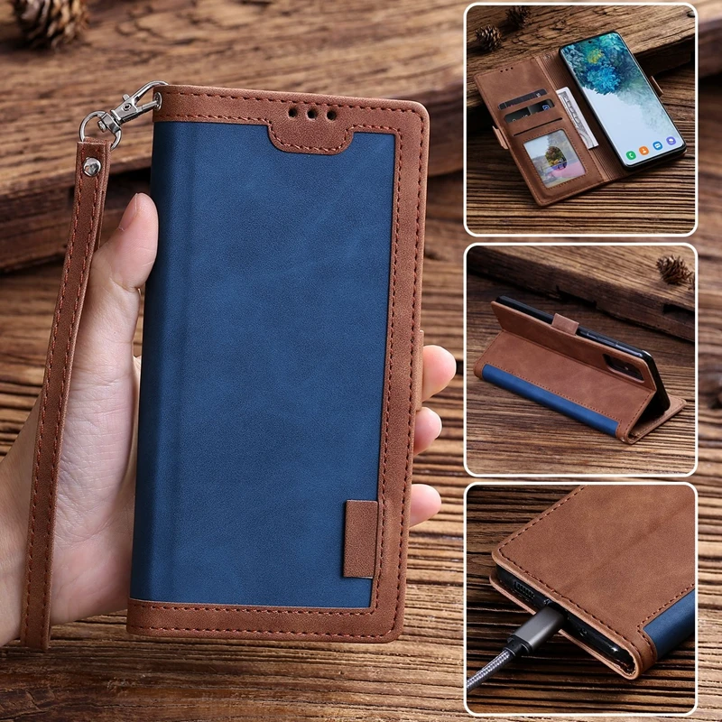 

Luxury Leather Case For Samsung Galaxy S21 S20 FE S10 E S9 Note 10 20 Ultra Plus A81 A91 Flip Wallet Card Holder Magnetic Cover