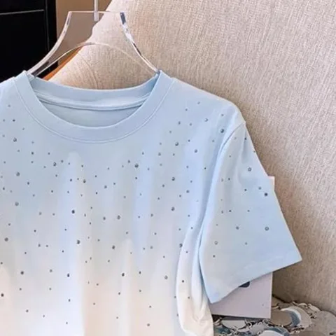 Футболка Neploe Fashion розово-белая