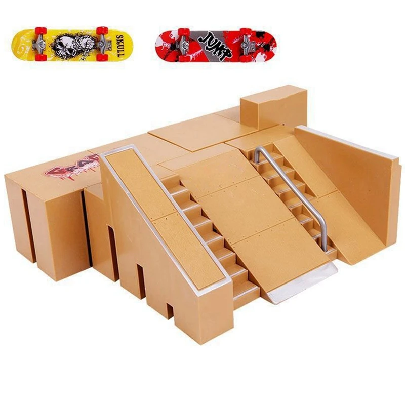 

Finger Skateboards Skate Park Ramp Parts For Tech Practice Deck Children Gift Set Fingerboard Toys