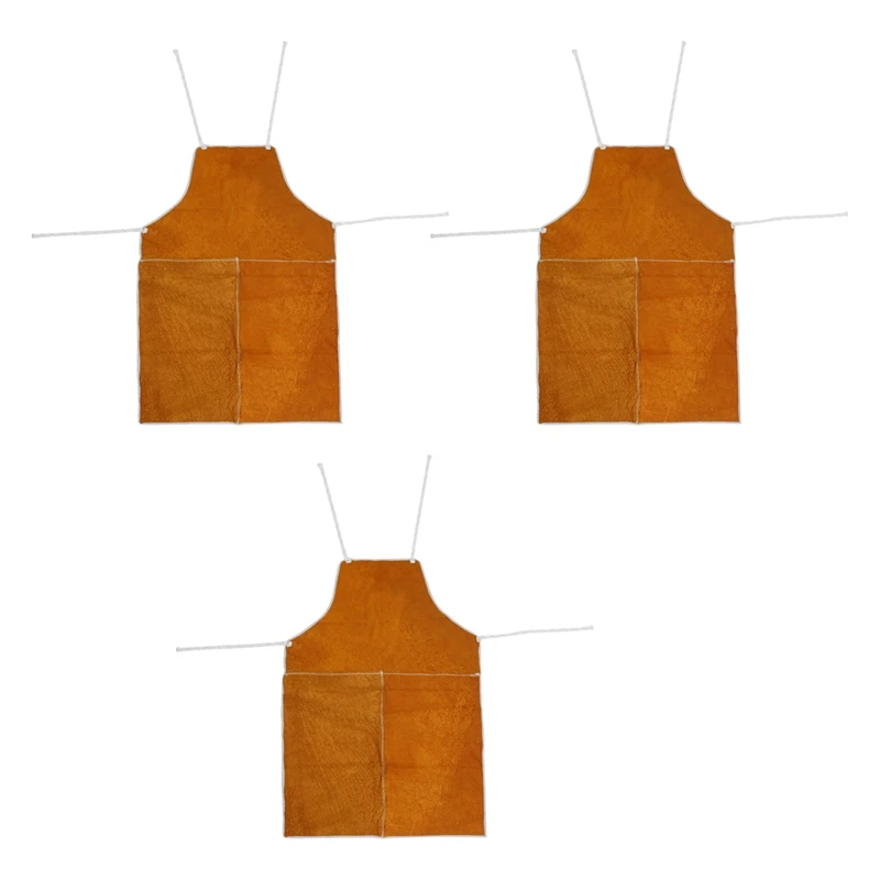 

3X Cowhide Welding Welders Aprons Work Safety Workwear Glaziers Blacksmith New