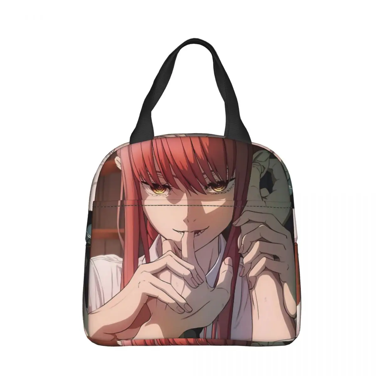 

Теплоизолированный Ланч-бокс с пальцами, сумка-холодильник с принтом аниме для мужчин, женщин и детей, переносной термальный Ланч-бокс, сумк...