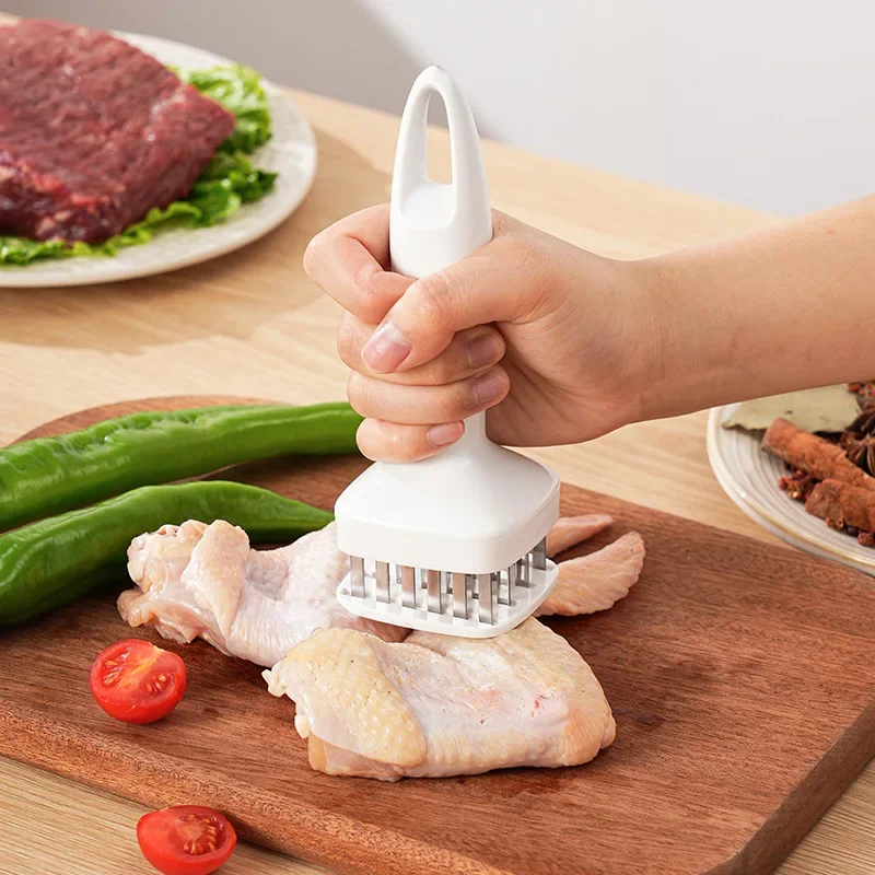 

Professional Meat Tenderizer Needle Stainless Steel Steak Tenderizer Hammer Kitchen Tool Cooking Gadgets Rib Breaker Meat Beater