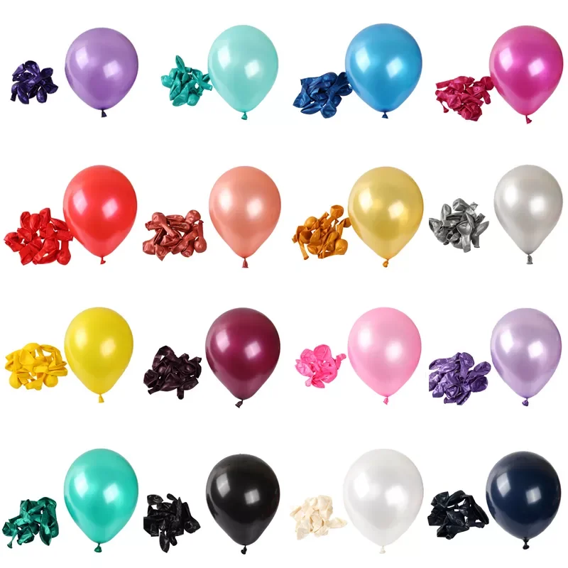 

10/20/30pcs 10/12 inch Pearl mix Colorful Latex Balloon birthday Party Wedding Decoration Helium globos Kids Inflated toy balls