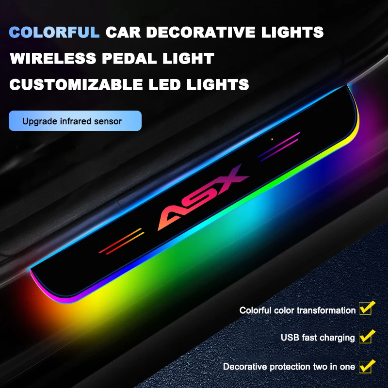 

Car Pedal Led Lights For Mitsubishi Outlander Asx Lancer Pajero Colt Delica Eclipse Triton Interiors Accessories Ambient Lamp