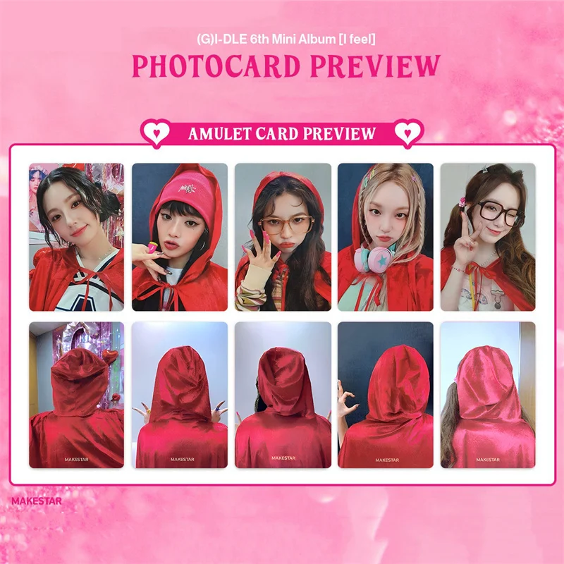 

KPOP 5Pcs/set (G) I-DLE Wm2.0 Special Edition Card GIDLE Ye Shuhua MINNIE Printed Photo Card LOMO Card Girl's Collection Gift