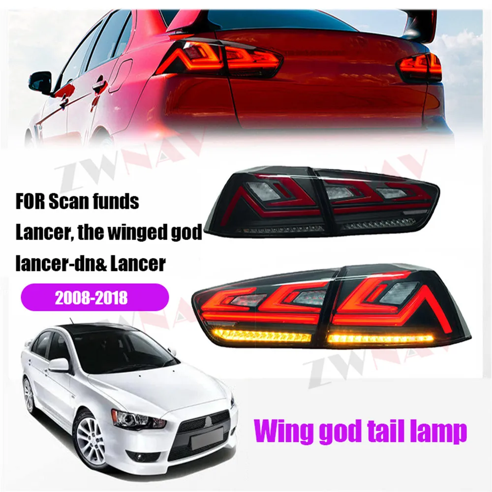 

Автомобильная задняя фонарь для MITSUBISHI Lancer 2008 2009 2010- 2018, светодиодные задние фонари, указатели поворота в сборе, аксессуары для модификации ламп