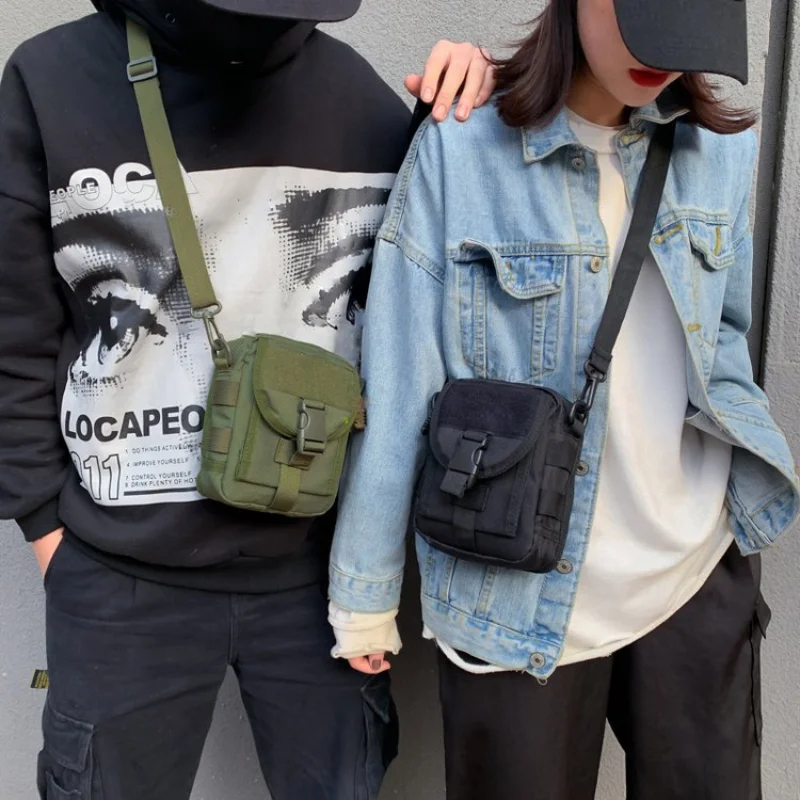 

Модная мужская сумка-мессенджер, Холщовая Сумка через плечо для сотового телефона, маленькая дорожная поясная сумка, повседневная нагрудная сумка, рюкзак