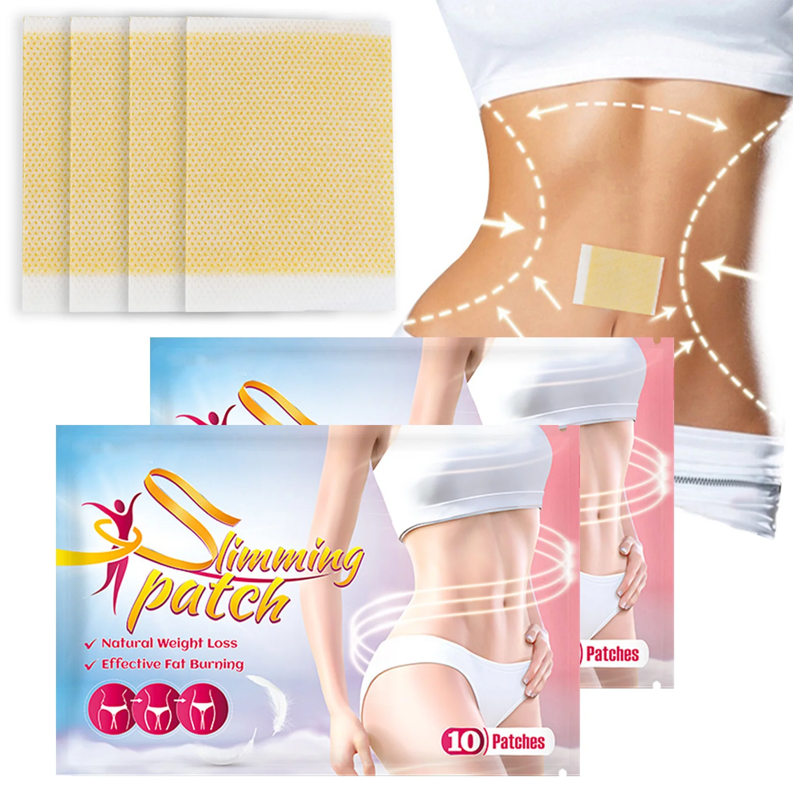

Belly Button Patch Natural Herbal Slimming Belly Patch 10Pcs Slimming Patches For Shaping Waist Abdomen & Buttock