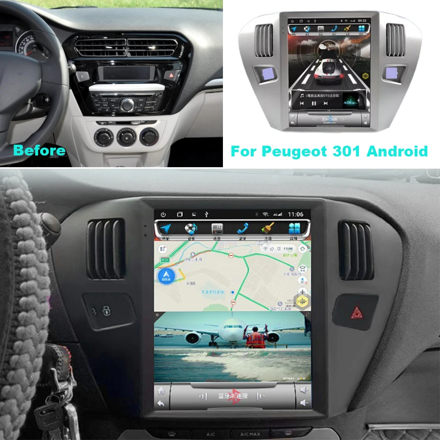 Купи Car Stereo For Peugeot 301 Android Player Radio Tape Recorder Multimedia Video Player GPS Navigation 4G WIFI DSP Bluetooth за 15,000 рублей в магазине AliExpress