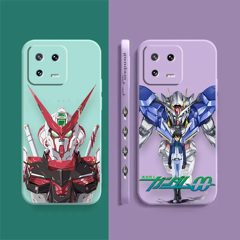 Case For Xiaomi PCOO F3 F4 F5 M3 M4 M5 X3 X4 X5 MIX 4 Black Shark 4 5 GT Pro 4G 5G Case Funda Cqoue Shell Capa G-Gundam Robot 00