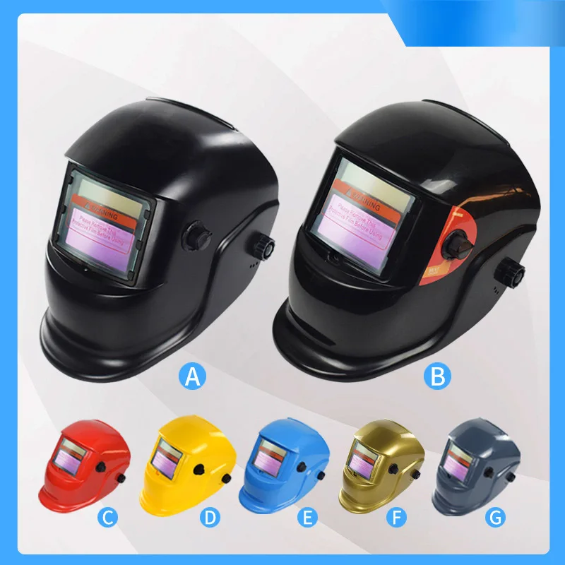 Auto darkening welding helmet/welding mask/MIG MAG TIG/4arc sensor/Solar cell&ampReplaceable Li-batteries