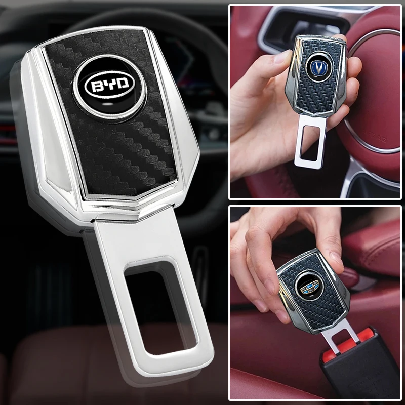 1Pcs Car Universal Black Seat Belt Buckle Clip Extender for Jaguar Xf Xe X Type F S E Pace Xk Xkr Xfl Xjs X250 X351 Accessories