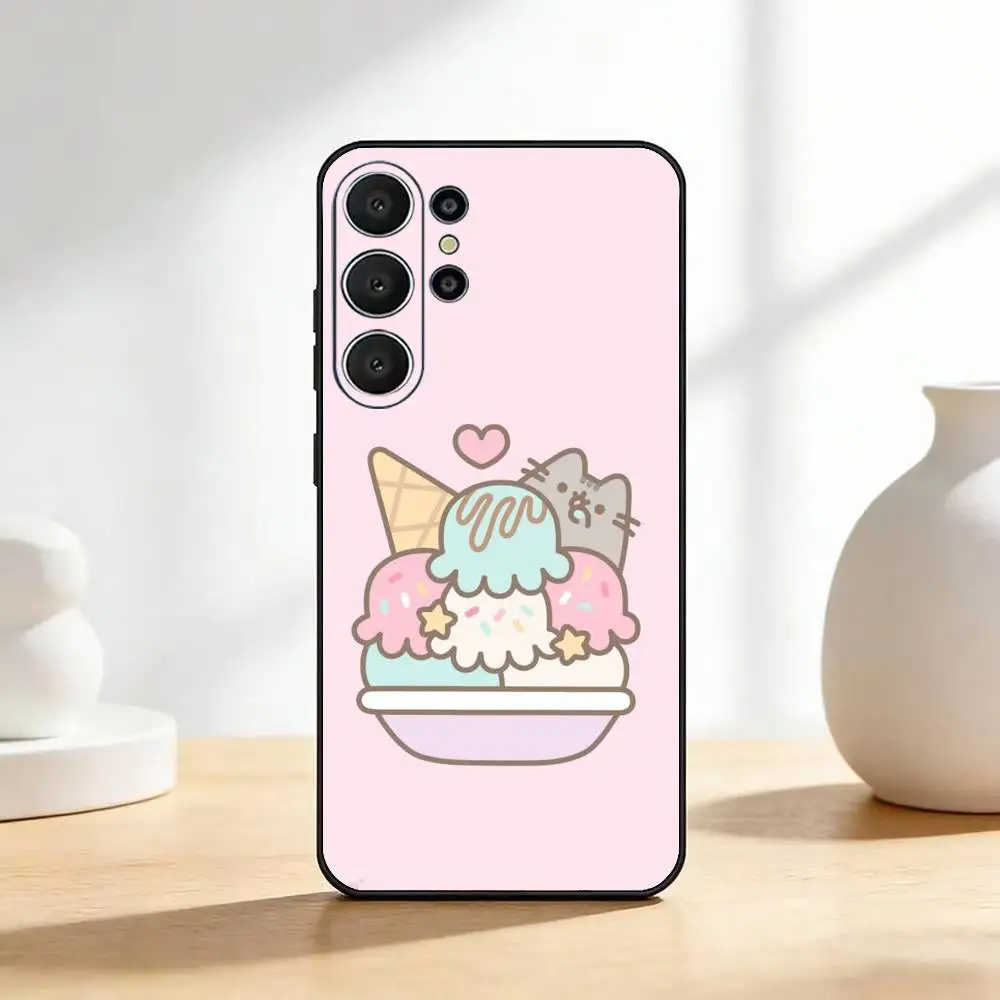 Лидер продаж: чехол для телефона Cat P-Pusheenes, черный, силиконовый, мягкий, для Samsung S25, S24, S21, S22, S23, S30, Ultra, S20, Plus, Fe, Lite. (art.: 3920dcdb30ff0) - 3920dcdb30ff0