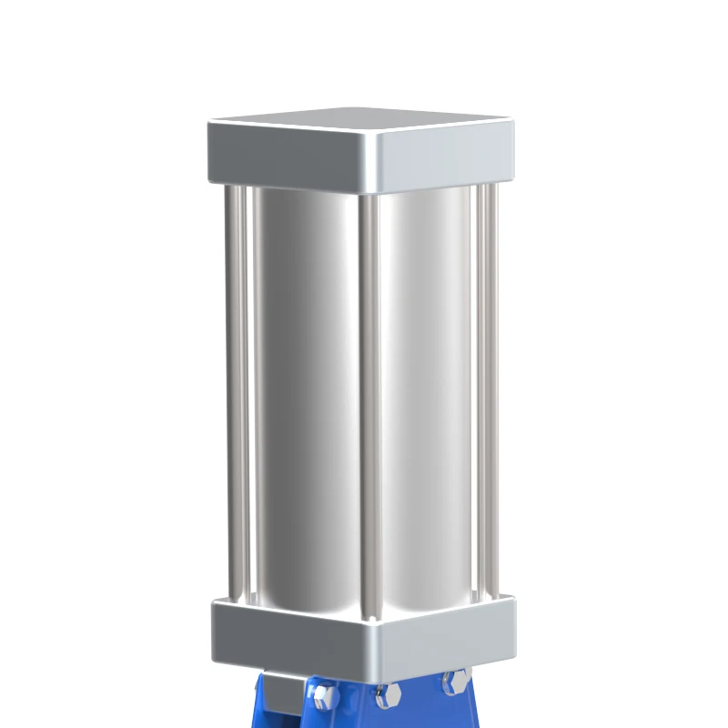 24 дюймовый пневматический чугунный скользящий нож серии QU dn600 мм GGG40 затвор