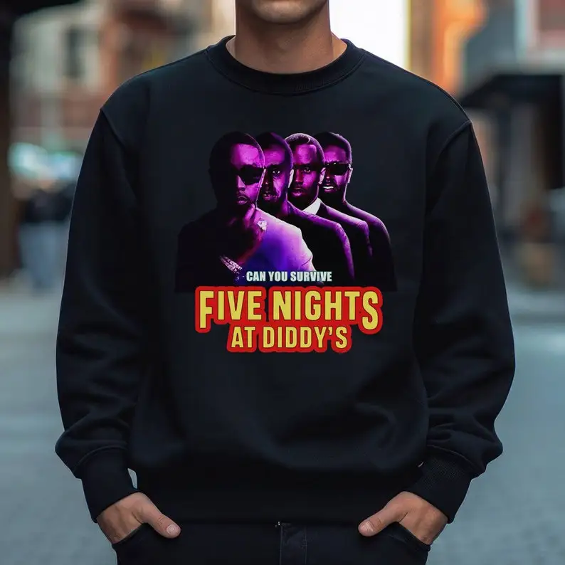 Diddy Five Nights At Shirt футболка Aint No Party Like A Sean Combs P Goes to Prison Funny Mem